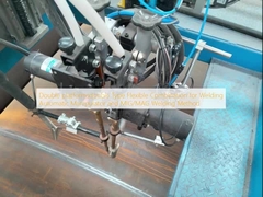 Doppie piattaforme, doppio tipo, combinazione flessibile per manipolatore automatico di saldatura e metodo di saldatura MIG/MAG